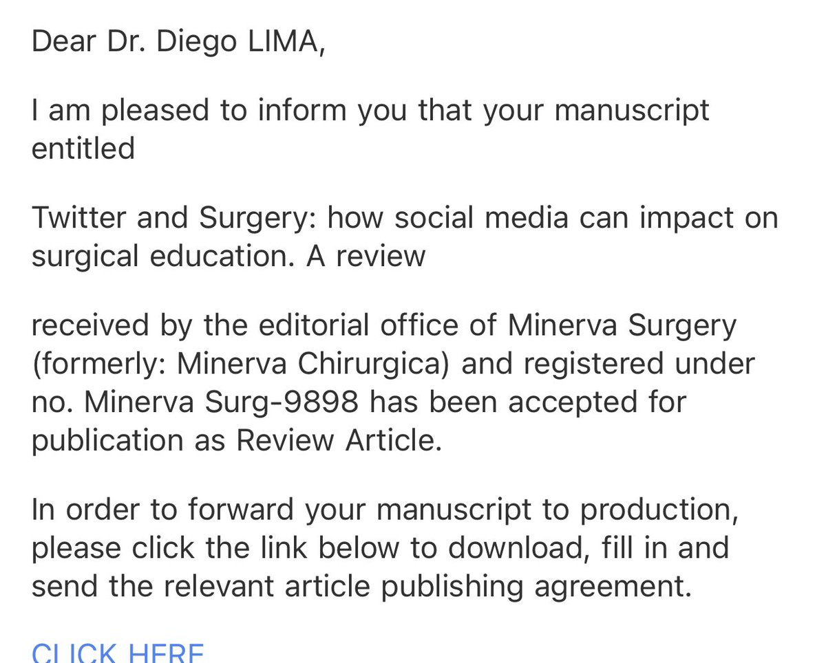 DiLaurentino's tweet photo. Manuscript accepted for publication! Congratulations to all authors! @Ryan_ChinMD #surgery #SoMe4Surgery #MedTwitter https://t.co/qOnFnAS32f