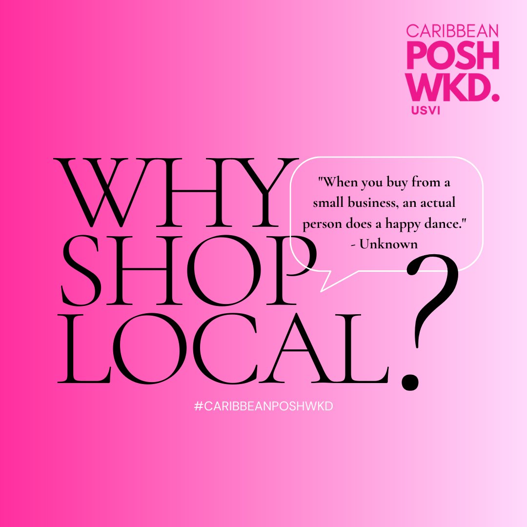 We live in a time when shopping local means far more than ever.
#shopcaribbean

Grab your tickets today! caribbeanposh.com/posh-weekend/

#caribbeanposh #visitusvi #visitstthomas #naturallyinrhythem #poshgirl #powerbrunch #caribbeanwomen #poshandpowerful