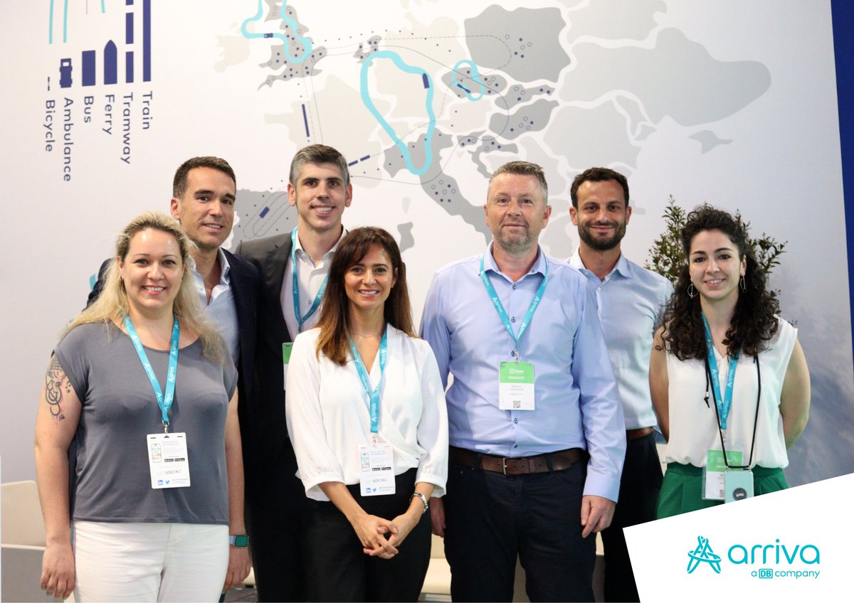 SpainArriva's tweet photo. #ArrivaUITPSummit2023 📍 Arriva consolida su presencia en el #UITPSummit, una gran cita internacional en torno a los desafíos y oportunidades en el ámbito de la movilidad. 🚎🚝🚇 🚌 Ha sido una experiencia muy enriquecedora: ¡gracias #UITP! https://t.co/wnul2niFer