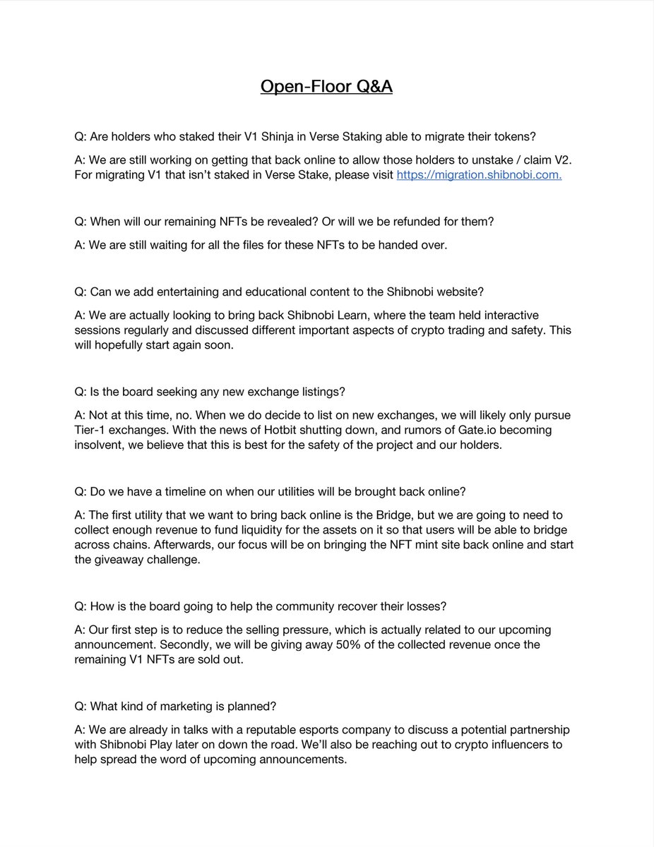 #Shibnobi AMA Recap June 3, 2023