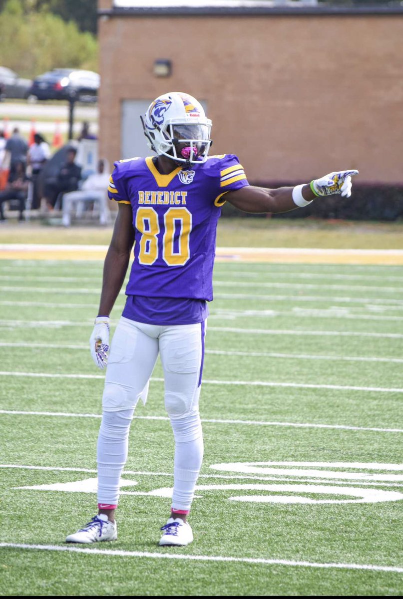 HBCUSports1's tweet photo. Countdown to the start HBCU Football 80 Days 
* Benedict College 
* WR Rudolph Elzy
* Stephenson High School
   Stone Mountain, GA https://t.co/9vZ6FySfeg