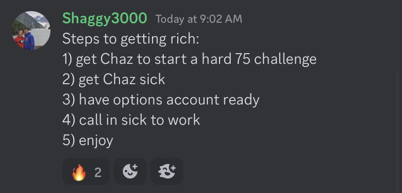 MntlmrktsChaz's tweet photo. Hahahha i meannnnnnn🤷🏼♂️🙏🏼
Come have some fun with us #ALTITUDELIFE
@BenAltitude
https://t.co/ySxkycblbA
3 100%+ trades today. https://t.co/AgaWr5suGO