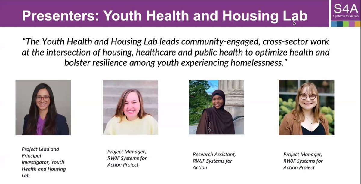 Systems4Action's tweet image. We are live!

You can still join us to hear about Systems Alignment to Optimize Health Services for Youth Experiencing Homelessness.

#ResProgWebinar 

Sign up: tinyurl.com/27k7bmr8