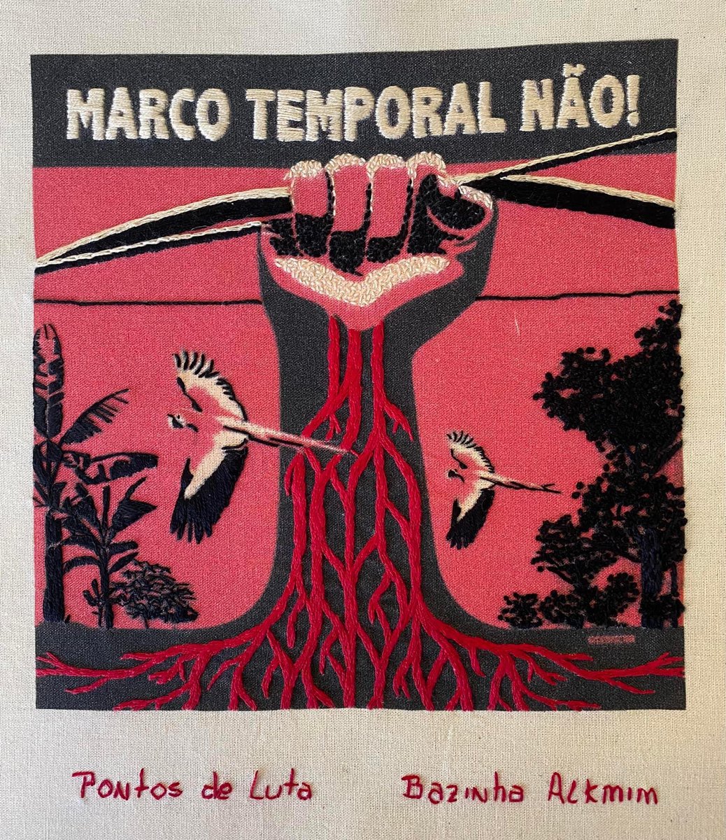 PontosdeLuta's tweet photo. O STF retoma hoje  o julgamento sobre o MARCO TEMPORAL  para demarcação de terras indígenas. 
Pelo direito ancestral e originário!
#MarcoTemporalNão
#DemarcaçãoJá
#DemarcaçãoÉDemocracia 
#brasilterraindígena
#marcotemporaléinconstitucional https://t.co/LjbFo8RyKM