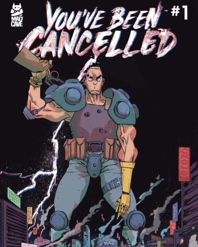 Read the review> comicalopinions.com/jWDN

YOU'VE BEEN CANCELLED #1, from @MadCaveStudios on 6/7/23, takes the social media concept to a dystopic level when a future bounty hunter hunts the 'cancelled'

#NCBD #scifi #CANCEL #comicalopinions #comics #comicreview #comicbookreview
