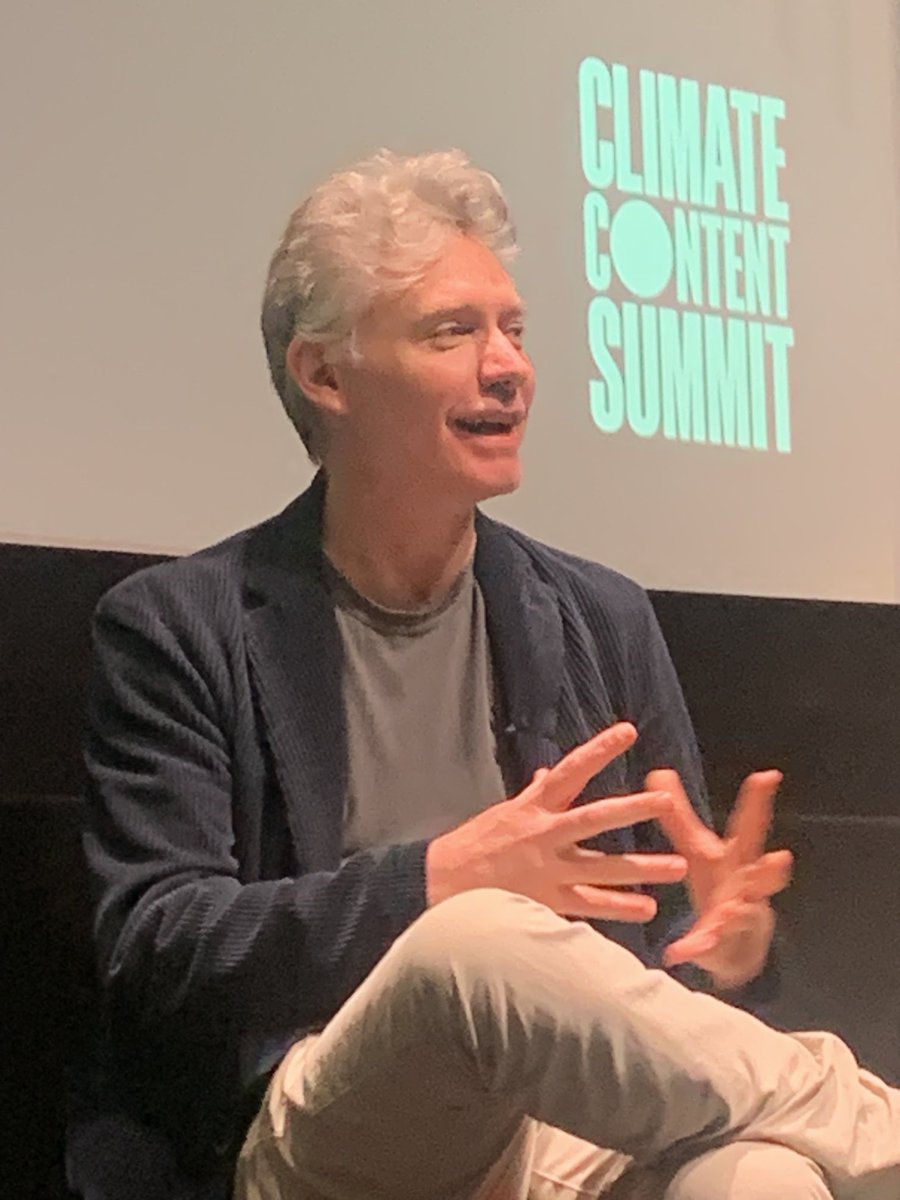 cindypalmano's tweet photo. #climatecontentsummit charlotte moore CCO BBC - in quality conversation with director & filmmaker kevin macdonald about audience engagement on climate content everywhere. https://t.co/1EDB6VqxGb