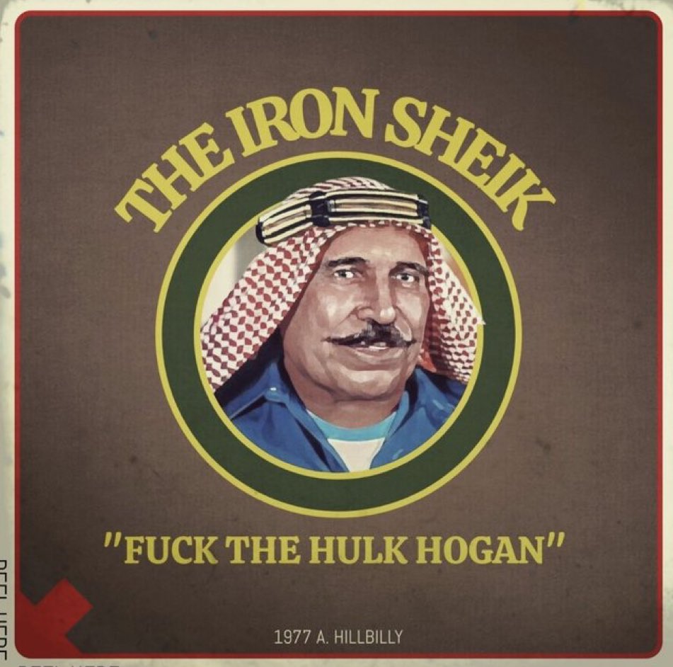 DonYoshihara's tweet photo. A true legend in and out of the squared circle. R.I.P. Iron Sheik #FuckTheHulkHogan https://t.co/COchqci8Vv