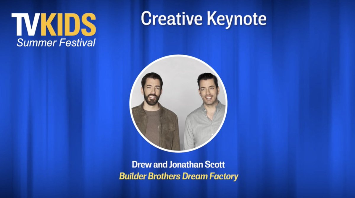 “Innovation is always important to us, with everything we do,” <a href="/MrDrewScott/">Drew Scott</a> said. Builder Brothers Dream Factory “is an original 3D preschool series. To be able to have 40 episodes launching with this full 3D feel is amazing.” #TVKidsSummerFestival