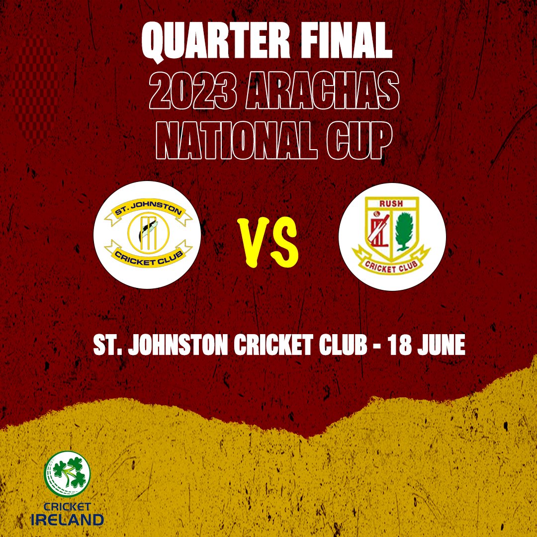 RushCricketClub's tweet photo. Looking forward to taking on St. Johnston of Donegal in the Quarter Final of the National Cup which takes place on the 18th of June.
More details to come.
#RushCC | #CricketIreland https://t.co/MoDbOh4k8F