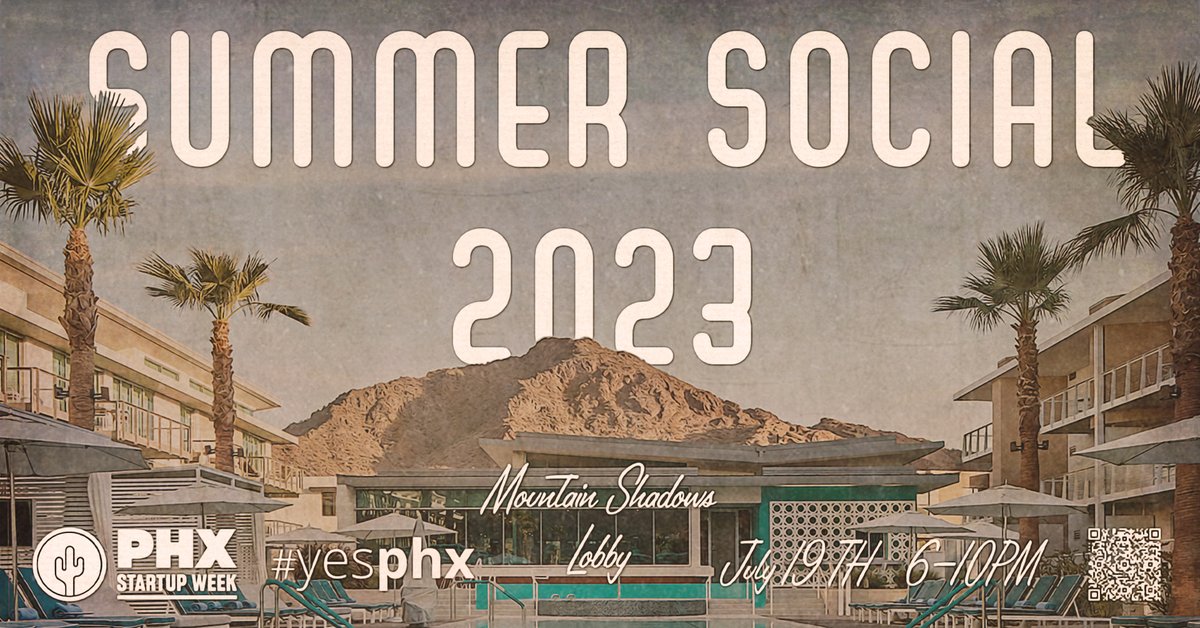 yesPHX (@yesphx) on Twitter photo Join us for an evening of fun, music, and drinks celebrating Arizona's generous startup and entrepreneurial community at the annual #yesphx Summer Social on Wed 7/19 at the stylish <a href="/MountainShadows/">Mountain Shadows</a> Resort from 6-10pm.
Details/register: eventbrite.com/e/the-yesphx-s… Join us for an evening of fun, music, and drinks celebrating Arizona's generous startup and entrepreneurial community at the annual #yesphx Summer Social on Wed 7/19 at the stylish <a href="/MountainShadows/">Mountain Shadows</a> Resort from 6-10pm.
Details/register: eventbrite.com/e/the-yesphx-s…