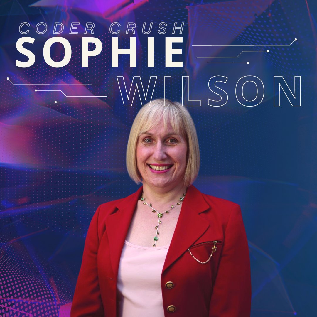 Today we thank our #CoderCrush Sophie Wilson, for creating the instruction set for the Acorn RISC Machine processor, also known as ARM — the brains of most of your smart devices! 🧠 Her work makes tablets, phones, and computers as we know them today POSSIBLE. #PrideMonth