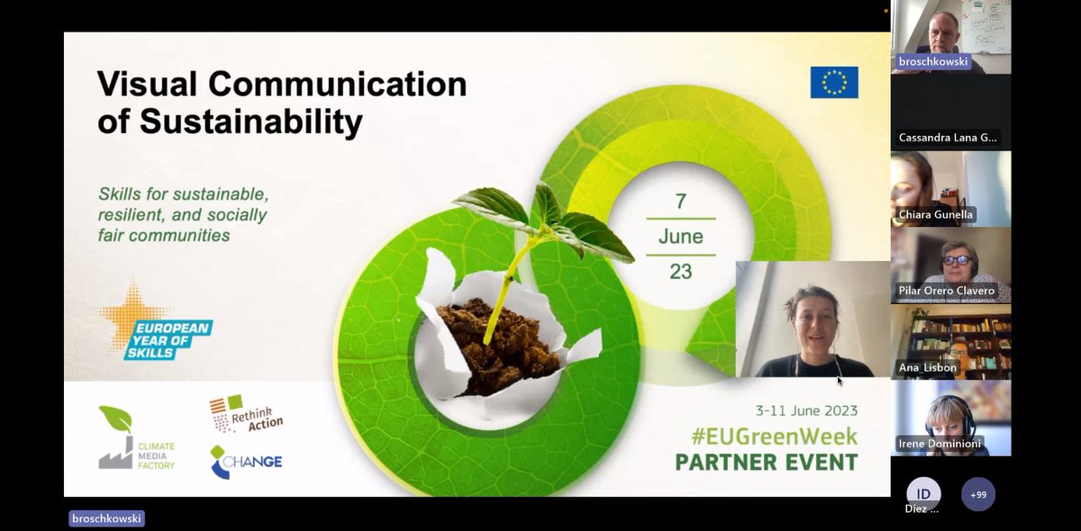 Greenscent_eu's tweet photo. Great webinar today🌱🌍
Partners from @Greenscent_eu, @XarxaAccessCat, @TransmediaCat, @ICHANGE_EU, @rethink_action, @firelogue, & @mediaverse_eu shared valuable strategies for communicating sustainability to diverse target groups during the #EUGreenWeek.
#EUGreenWeek23 https://t.co/wyVrQBrPvR