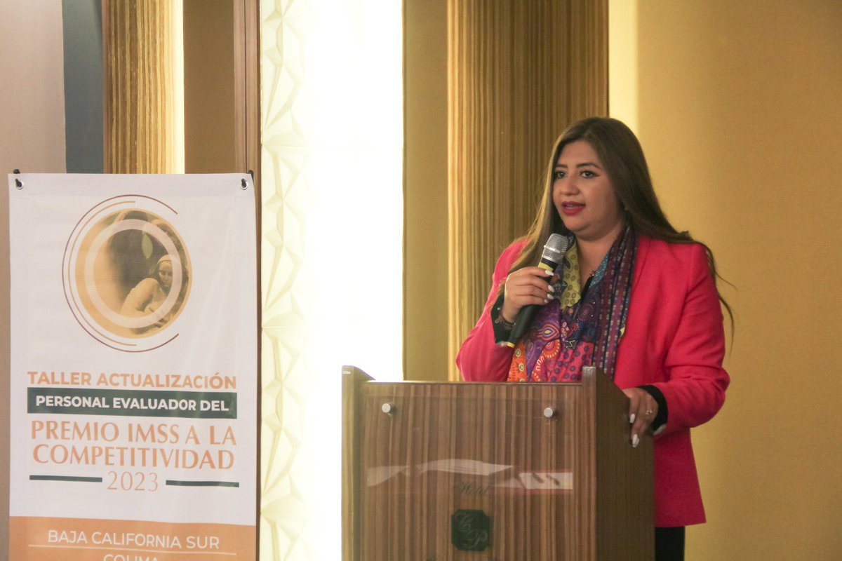 imssjalcontigo's tweet photo. La titular del #IMSSJalisco, doctora @KARLALpezLpez3, brindó un mensaje en el marco de las actividades del taller regional de evaluadores del #PremioIMSS a la Competitividad 2023.

Al evento asistieron más de 50 participantes de Baja California Sur, Colima, Jalisco y Nayarit. https://t.co/uamUCi7Qq0
