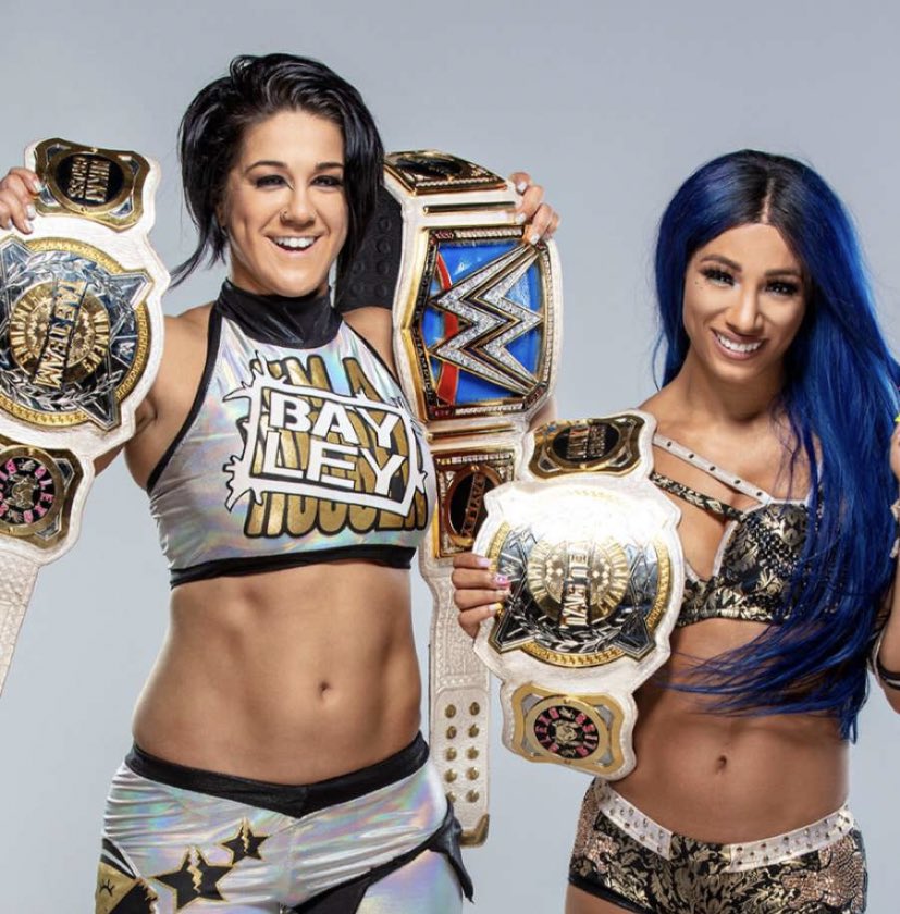 Jason_Gilliam05's tweet photo. Awesome amazing tag team @MercedesVarnado @itsBayleyWWE #GoldenRoleModels https://t.co/yw1960br4I