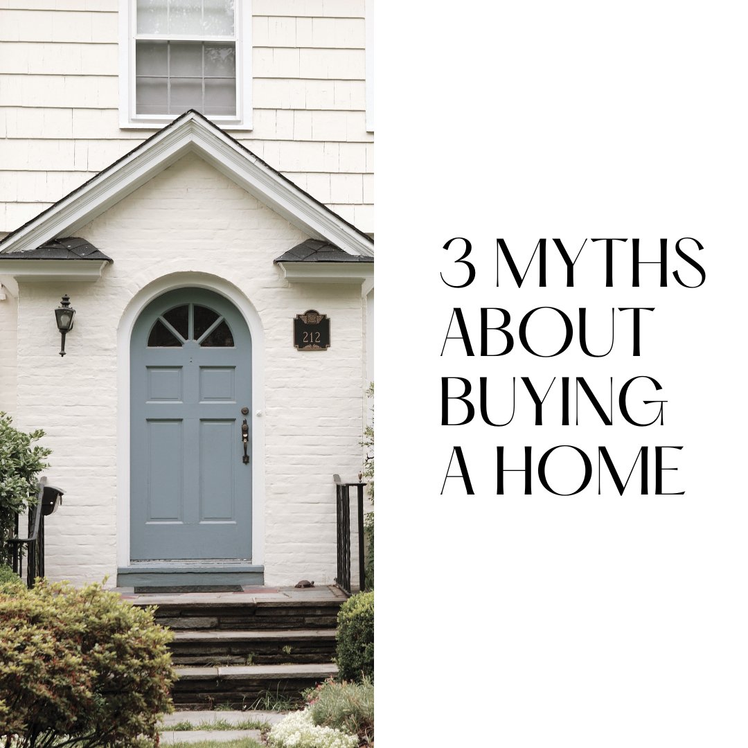 Here are a few homebuying myths: 1️⃣ Find the home you want first. 2️⃣ Your down payment must be 20%. 3️⃣ You don’t need a home inspection. Looking for guidance during the homebuying process? Let's talk about it!

Call me anytime... facebook.com/25587740276801…