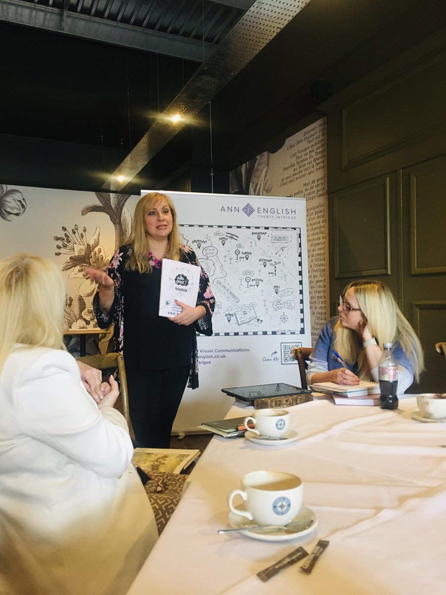 amypurdie's tweet image. Three years ago, @CreateIntrigue was a guest at Morpeth Women&apos;s Networking when she encouraged to post her visual doodle of the talk online. Today, Ann was delighted to back in the same room - this time to share her new doodles-filled Ideasbook!