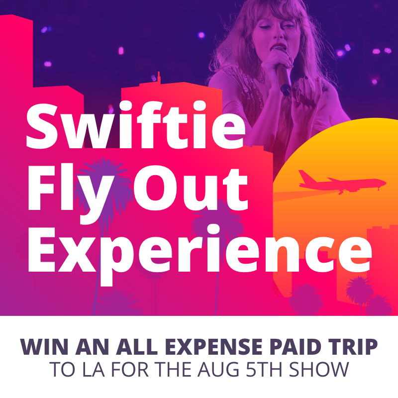 TickPick's tweet photo. Taylor Swift Giveaway! 

We are sending three (3) winners to see Taylor LIVE in Inglewood, CA 🫶

What's included:

▫️Two (2) VIP Floor Tickets
▫️5-Star Hotel Accommodations (2 nights)
▫️Flight accommodations &amp; airport transfer
▫️$100 gift card for merch or food

Enter below