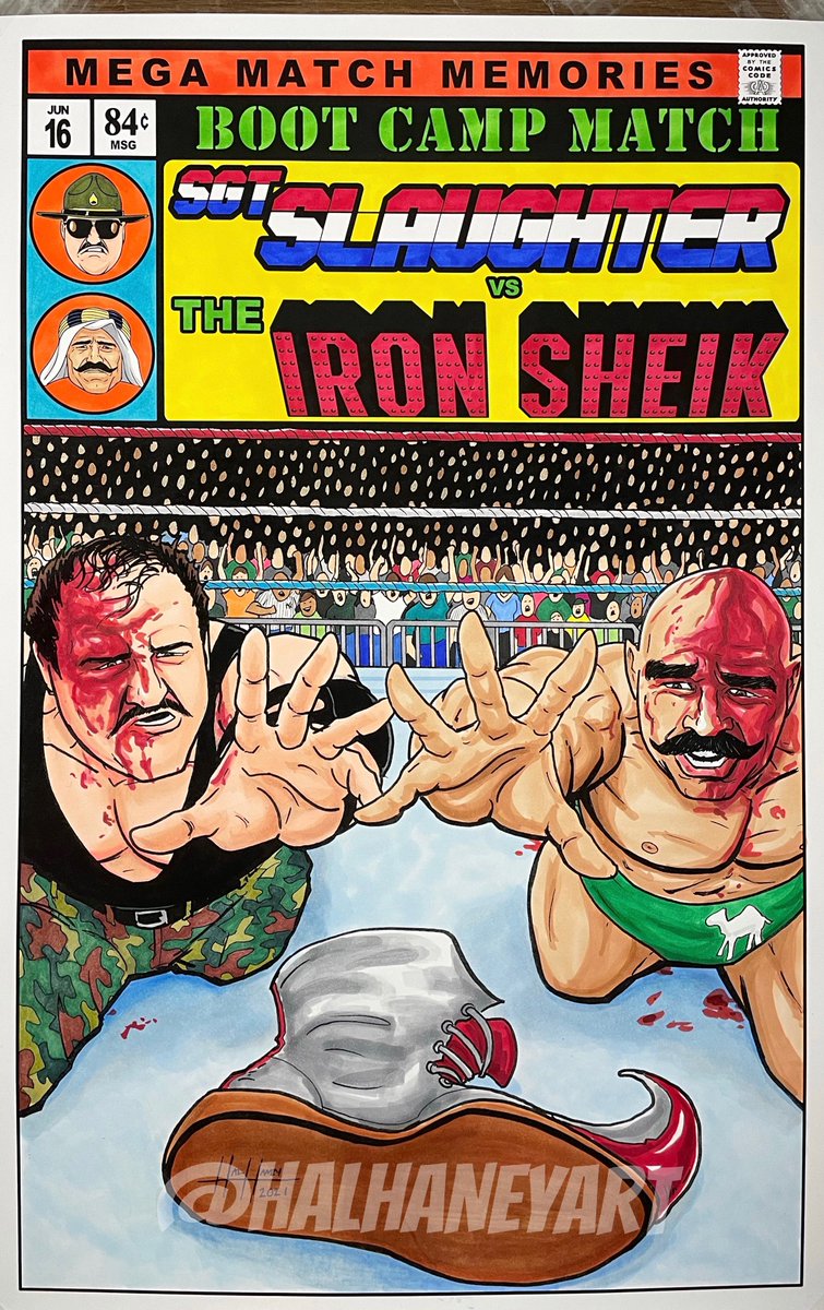 One of a few times I’ve had a chance to draw The Iron Sheik. RIP to a great one.