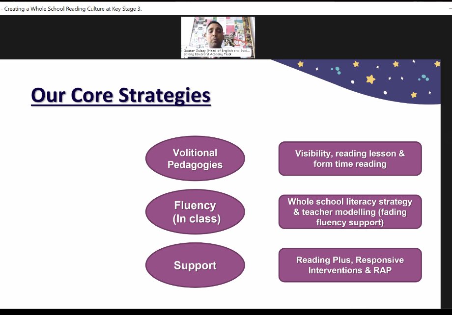 TeresaCremin's tweet photo. Excellent session with @GauravDubay3 today #readingsolutions Loved the highlighting of the organic slow burn involved in building a #reading culture- @son1bun @jonnybid https://t.co/YwB6L45GcB