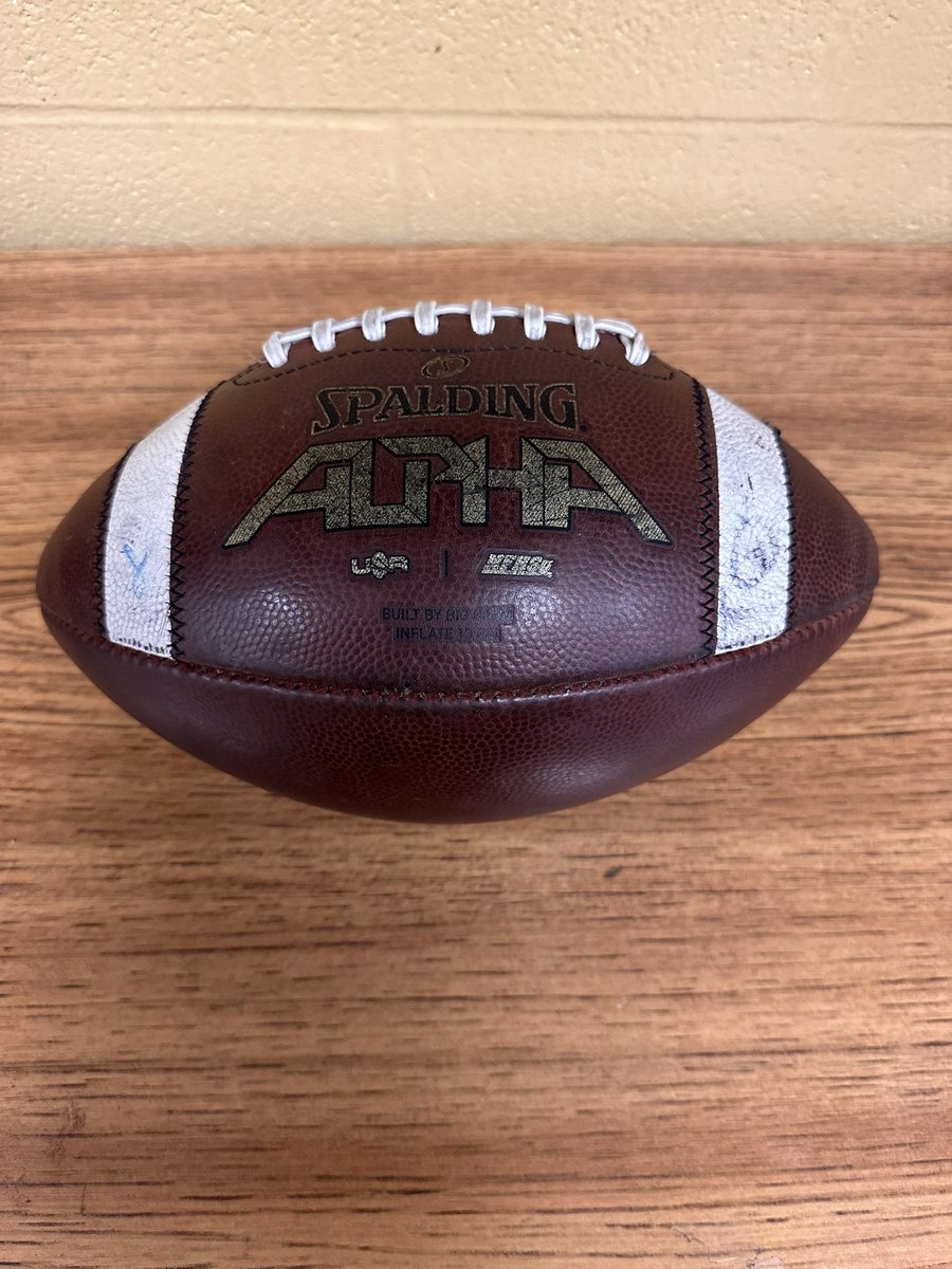 KYQBP's tweet photo. Here is an example of one of our new footballs, one in the process of being prepped, and one finished! #FootballPrep https://t.co/bhlDKglzpV