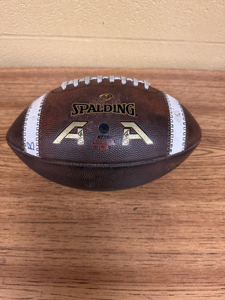 KYQBP's tweet photo. Here is an example of one of our new footballs, one in the process of being prepped, and one finished! #FootballPrep https://t.co/bhlDKglzpV