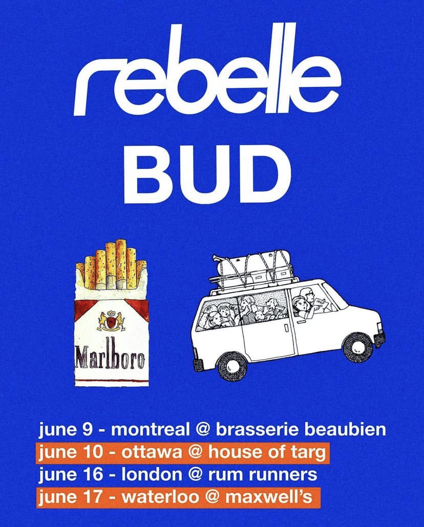 SHOWS | We’re hitting up Montreal + Ottawa this weekend w/ <a href="/budisbants/">BUD, the band.</a> 

06.09.23 | Brasserie Beaubien | MTL

06.10.23 | <a href="/HouseofTarg/">House of TARG</a> | Ottawa

❤️‍🔥