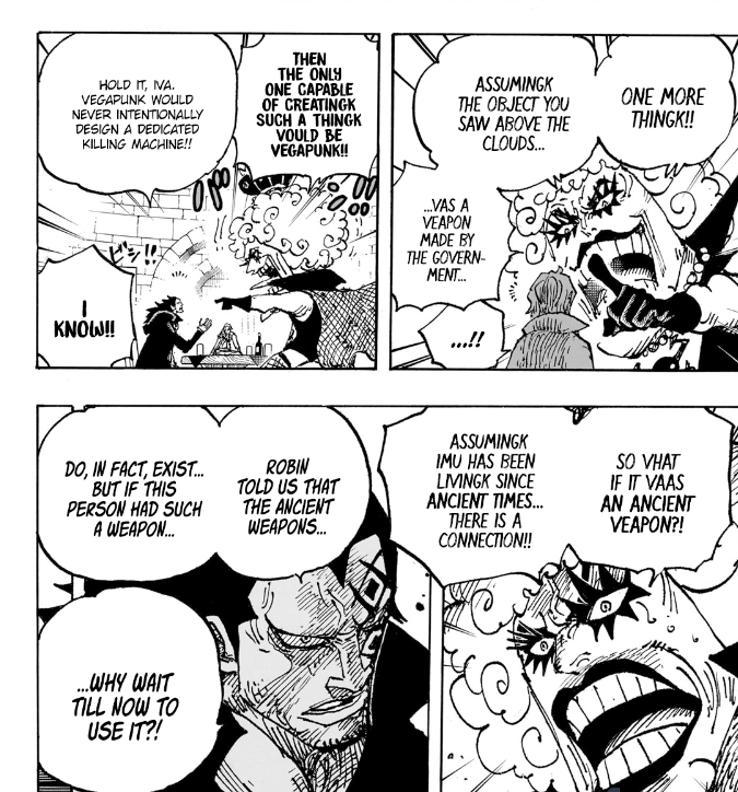 One Piece Chapter 1066 initial spoilers: Vegapunk reveals his true  appearance