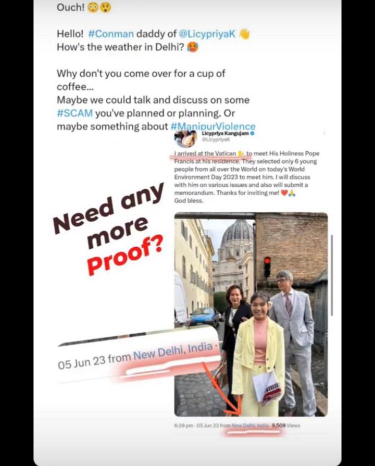 It's a shame for global environmentalists to see that @LicypriyaK the child who spreads hatred messages across her social media platforms appears.
@JKPaperIndia  should make a deeper conclusion.

#Fraudactivist #fakeclimatist

@Pontifex @UNEP @UNFCCC