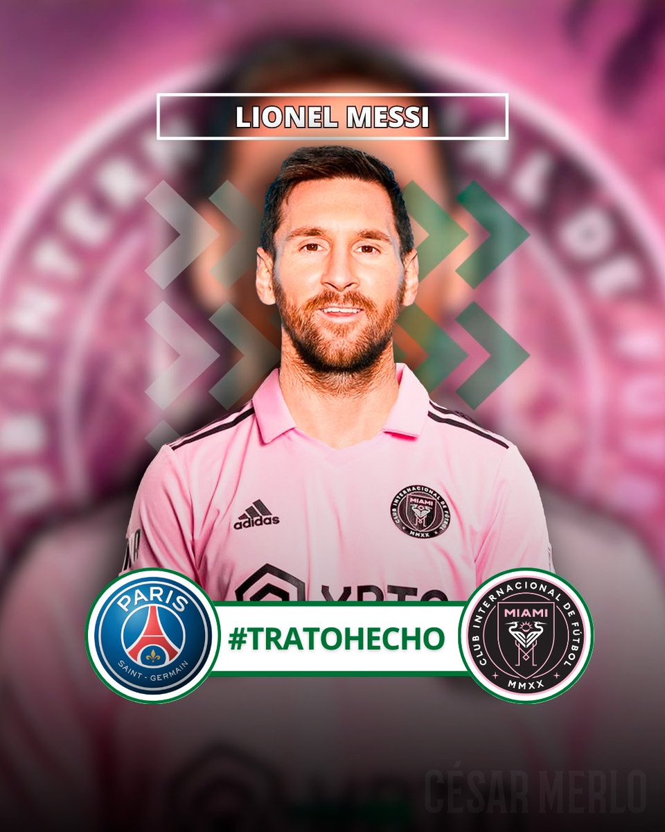CLMerlo's tweet image. 🚨[CONFIRMADO] Lionel Andrés Messi es nuevo refuerzo del Inter Miami. 
*️⃣El futbolista ya aceptó la oferta del club: contrato a largo plazo y una promesa de un equipo competitivo. 
*️⃣Clave: el apoyo de club de la MLS para costear su contrato. 
*️⃣Barcelona, descartado. #TratoHecho