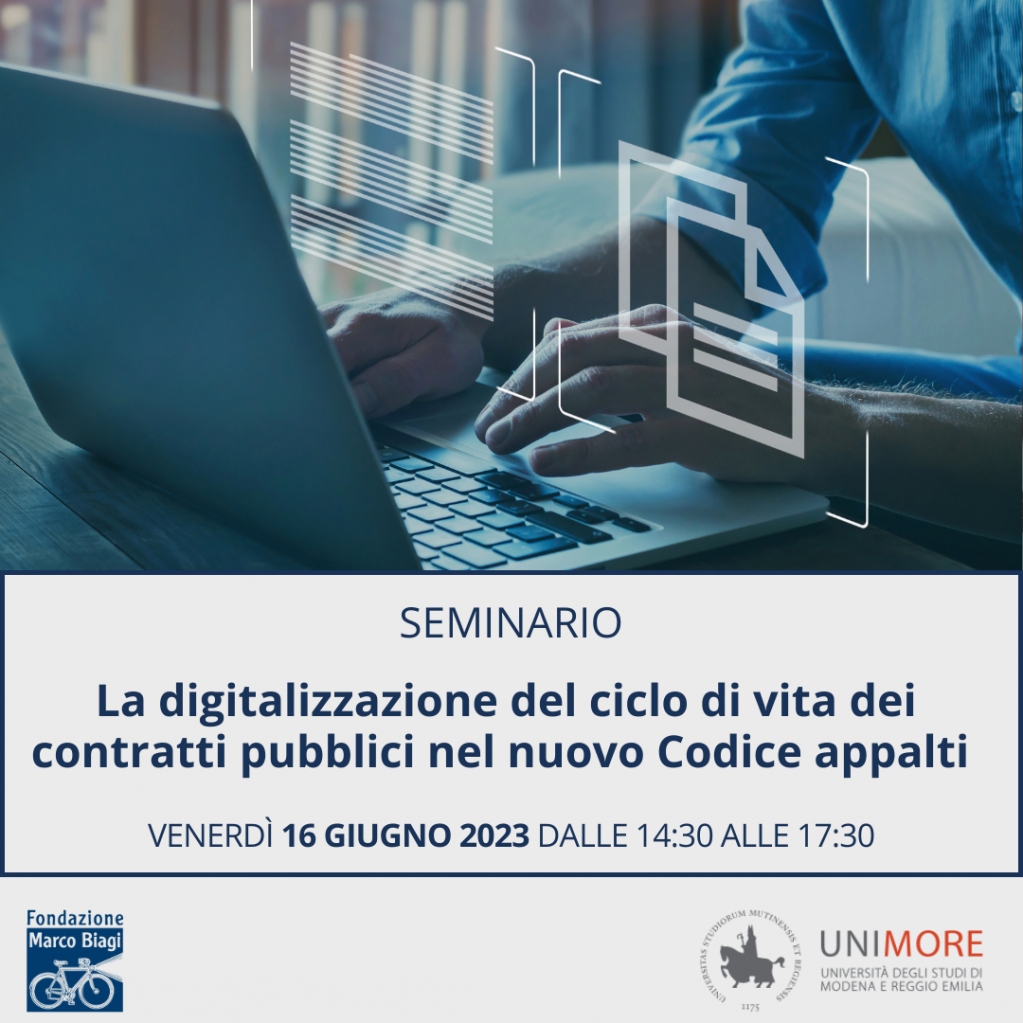 Scopri le nuove opportunità offerte dalla digitalizzazione dei contratti pubblici! Partecipa al seminario il 16 giugno presso la Fondazione Marco Biagi. Iscriviti ora e aggiorna le tue competenze nel settore! fmb.unimore.it/eventi/digital… #Digitalizzazione #CodiceAppalti #Seminario