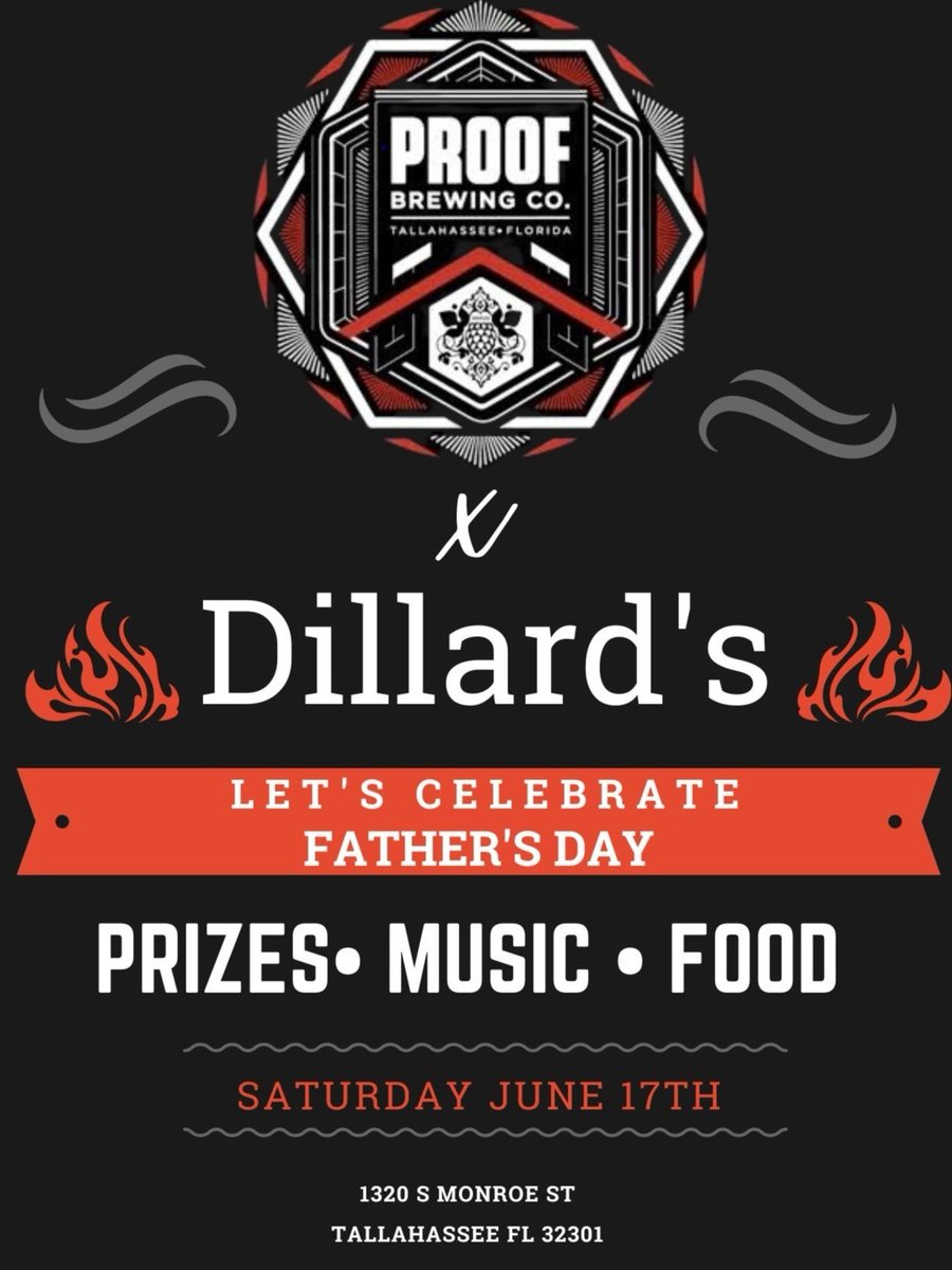 Father's Day extravaganza at Proof 6/17/23 with the Dillard's Pop-Up shopping experience. We're opening early and bringing you an array of captivating experiences for moms and dads alike. Stay tuned for more details as we redefine what it means to have a blast on Father's Day!