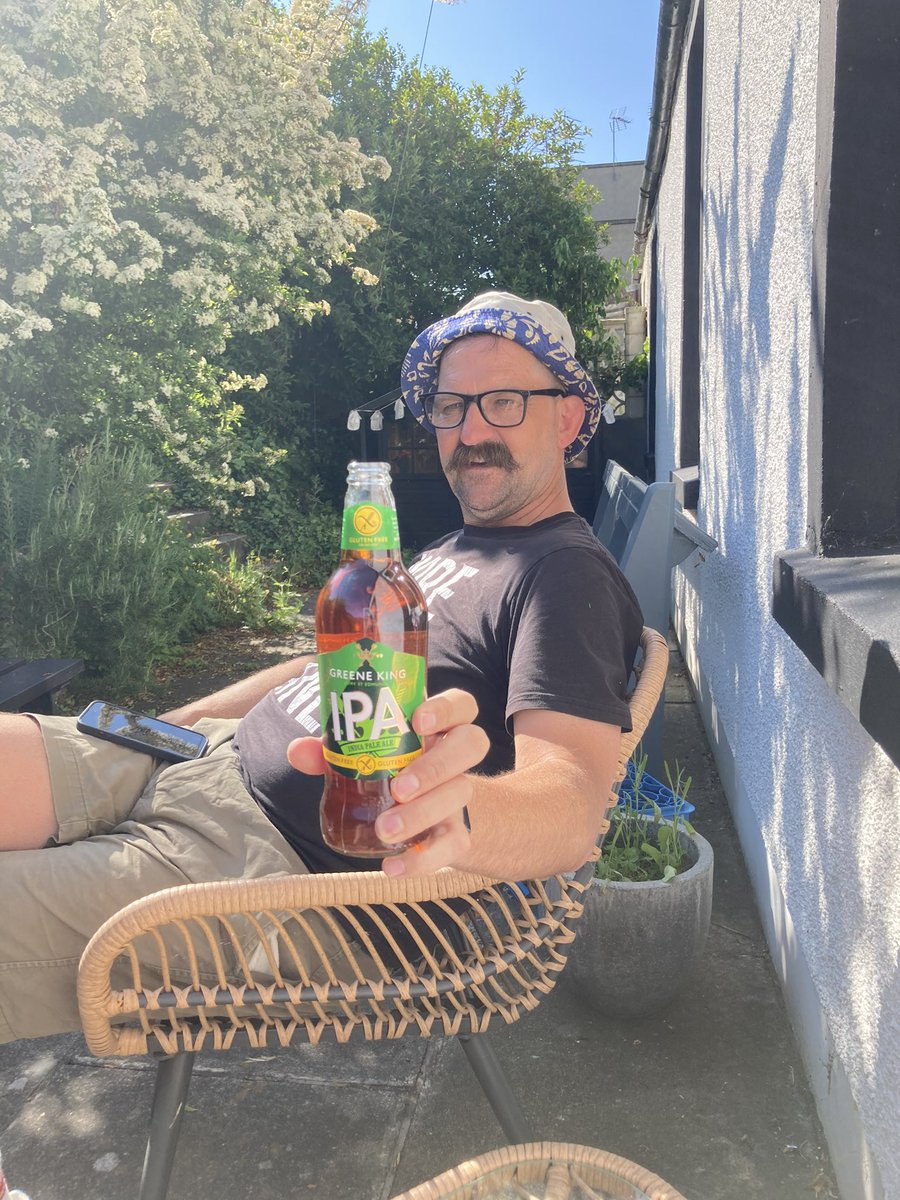 Today I’ve been to my first meeting as a trade union rep then rushed home for kids from school. Then did some decorating whilst said kids ignored me.  I’m now having a well earned beer in the sun. What’s stopping you being this alpha?