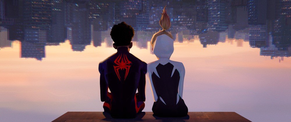 Confirmed. Miles and Gwen have sticky suction thingies on their butts.