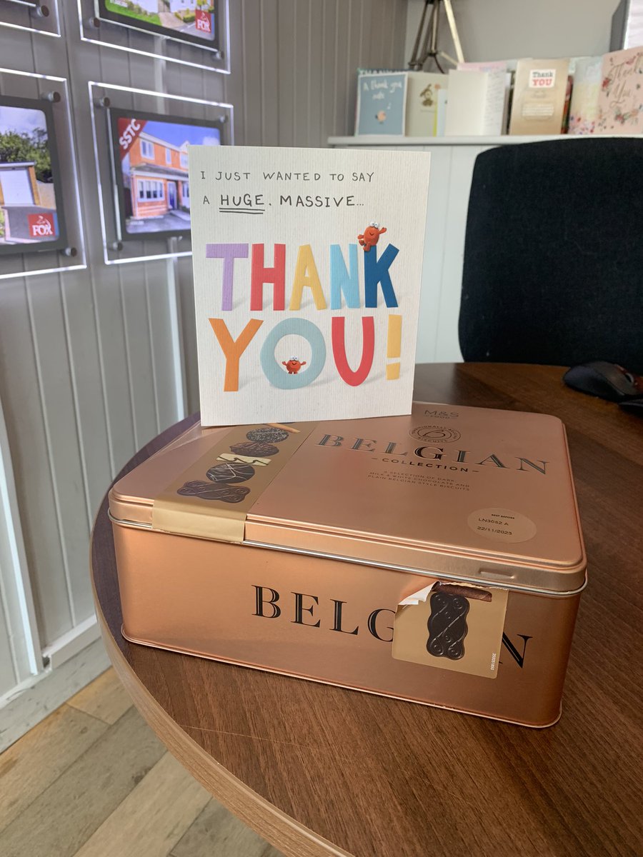 Thank for a thank you 😊 

Yummy biscuits from a happy vendor who has just completed on their house sale 🏡 🍪 

#house #home #property #estateagent #leicestershire #kibworth #marketbosworth