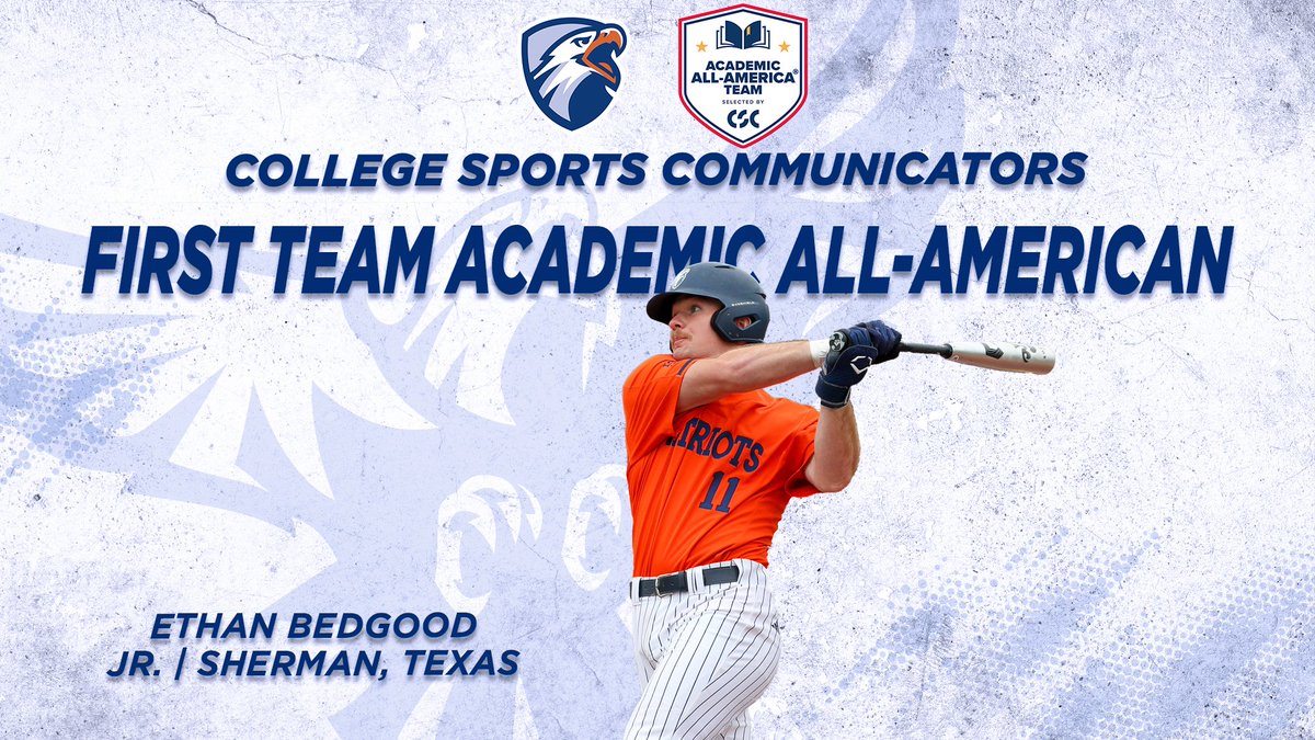 BASE | Congratulations to Ethan Bedgood of @uttylerbaseball for earning the third CSC Academic All-American nod in program history! RELEASE: tinyurl.com/e3e7ujxr #SWOOPSWOOP