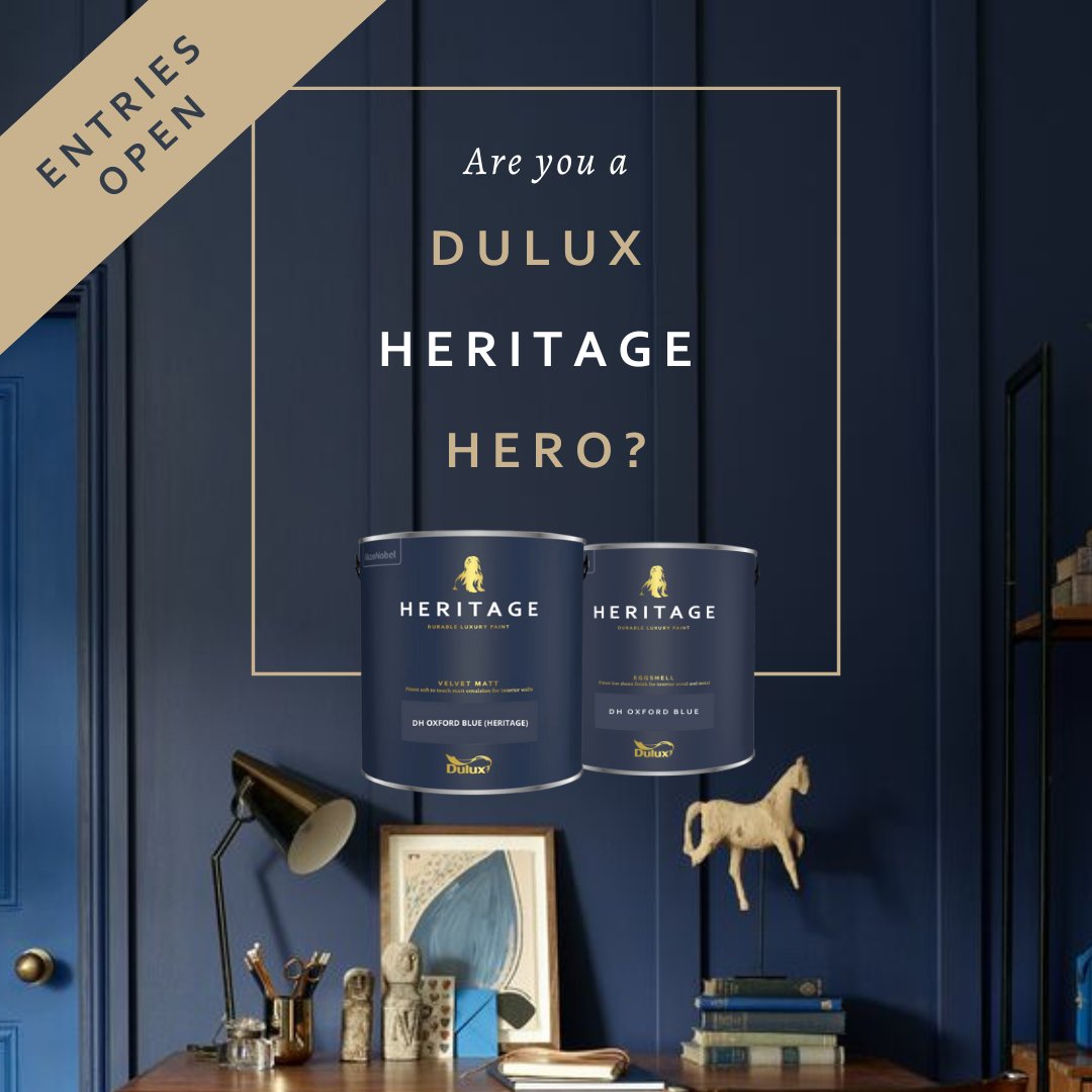 ROLLERS AT THE READY... THE HERITAGE HEROES COMPETITION IS BACK!

This year, we're on a mission to celebrate the decorators that are transforming the way their customers feel about their spaces. 💙

Head over to our Instagram or Facebook page to find out how to enter 🙌