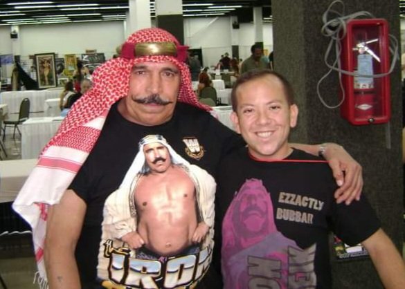 AndreTheIcon's tweet photo. @the_ironsheik Hossein Khosrow Ali Vaziri/ The Iron Sheik (March 15, 1942 – June 7, 2023) Iconic 80's wrestling villain, personally on the Howard Stern Show, and WWE Hall of Famer class of 2005.

"Never give up or you are big time jabroni."

-The Iron Sheik https://t.co/tYZDL7ifcA