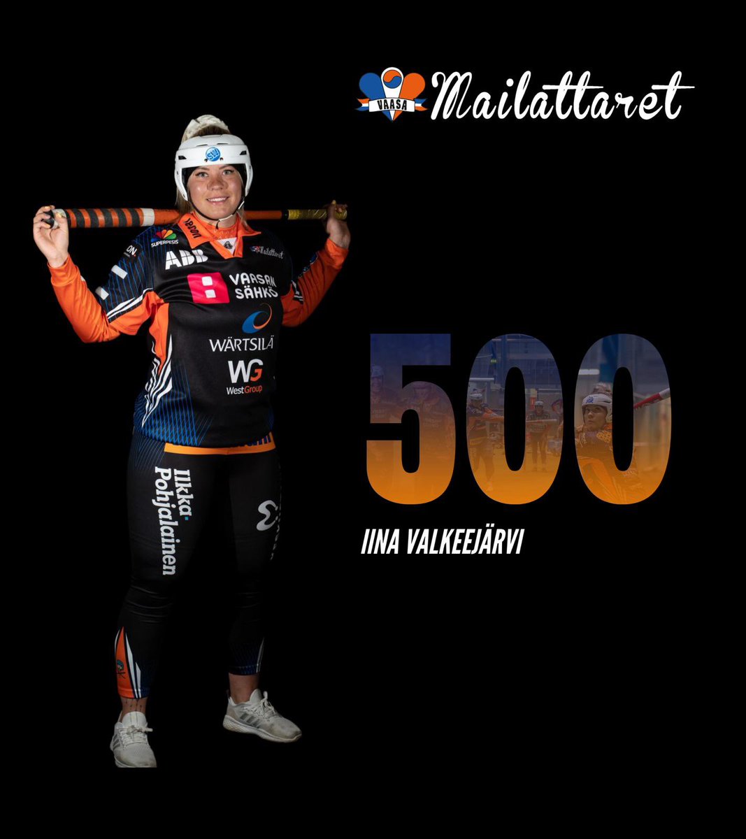 Iina Valkeejärvi Mailattaret 500 kärkilyöntiä 💎