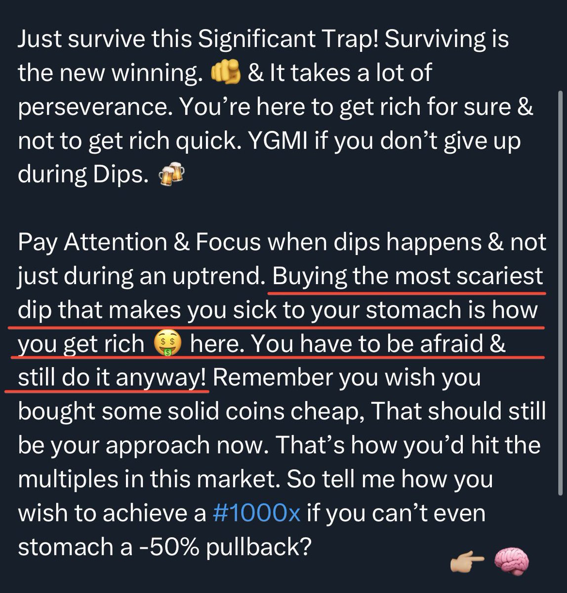 READ THIS AGAIN! 📌 IT IS JUST A MASSIVE MASSIVE SHAKEOUT BEFORE BREAKOUT &amp; I BELIEVE THIS SHOULD BE SO OBVIOUS TO EVERYONE.

YOU MUST SURVIVE THIS! THIS IS NOTHING TO ME CAUSE WE’VE BEEN THERE BEFORE…. ONLY TRYING TO MAKE SURE Y’ALL DON’T GET SHAKEN OUT. 🤝

#Bitcoin #Crypto