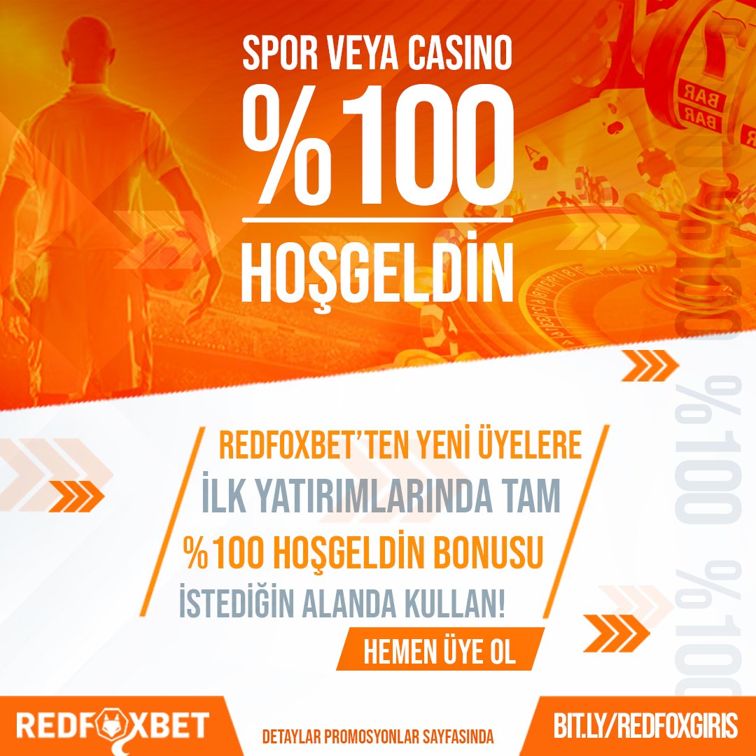 RedFoxHaber1's tweet photo. 🏆 #Hız, #Kalite ve Güvenin adresi #RedFoxBet

⭐ %100 #Spor ve #Casino Hoş geldin bonusu ile ayrıcalıklı #bahis ve #eğlencenin adresine sizleri de bekliyoruz.

🎰 #Yeni üyeliklere özel eşsiz
hoş geldin bonusları #RedFoxBet'te! https://t.co/Vg0u5RqfGO