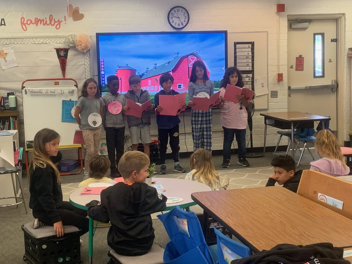 LbPrincipal's tweet photo. Third Grade reading Charlotte’s Web https://t.co/6UOpaqAiqY