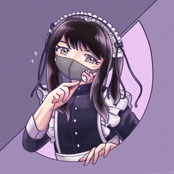 #黒い夢美術館  メイドの日わずなクロミちゃん!