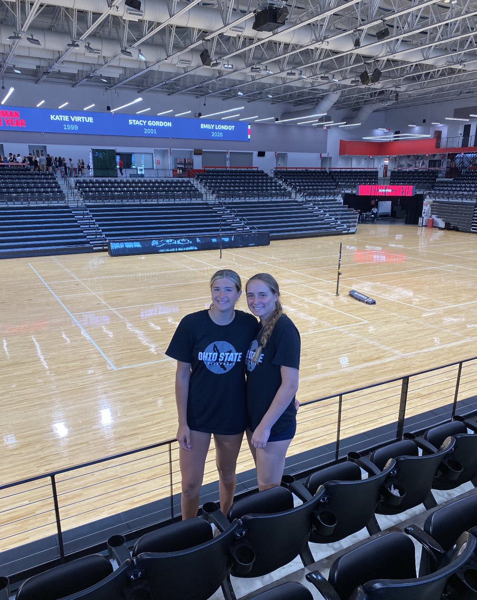 Riley McCloskey (@rileymccloskey5) on Twitter photo Had so much fun at The Ohio State Buckeye Experience camp with <a href="/audrey_dyas/">audrey dyas</a> and <a href="/emsley_venard/">Emsley Venard</a> !
Had so much fun and learned a lot!
Thank you <a href="/flynnj11/">Jen Flynn Oldenburg</a> <a href="/NicFawcett1/">Nicole Fawcett</a> and <a href="/BW_BrianWright/">Brian Wright</a> <a href="/OhioStateWVB/">Ohio State Women's Volleyball</a> Had so much fun at The Ohio State Buckeye Experience camp with <a href="/audrey_dyas/">audrey dyas</a> and <a href="/emsley_venard/">Emsley Venard</a> !
Had so much fun and learned a lot!
Thank you <a href="/flynnj11/">Jen Flynn Oldenburg</a> <a href="/NicFawcett1/">Nicole Fawcett</a> and <a href="/BW_BrianWright/">Brian Wright</a> <a href="/OhioStateWVB/">Ohio State Women's Volleyball</a>