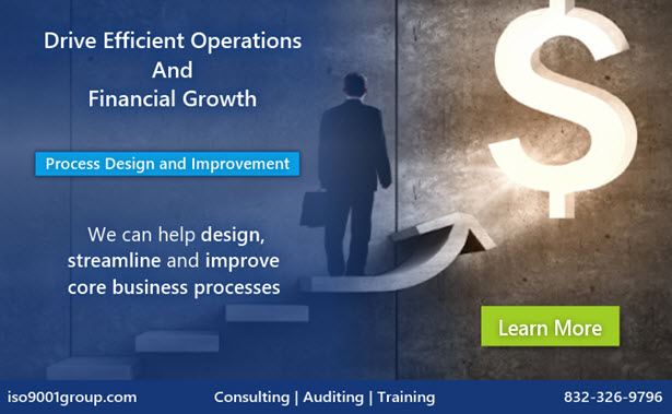 Are poorly designed processes negatively impacting your #CashFlow &amp; #operations? Let our #ProcessDesign &amp; #improvement #consultants work to #design, #streamline &amp; #improve your core #BusinessProcesses👉 iso9001group.com/process-design…

Contact us👉 iso9001group.com | 832-326-9796