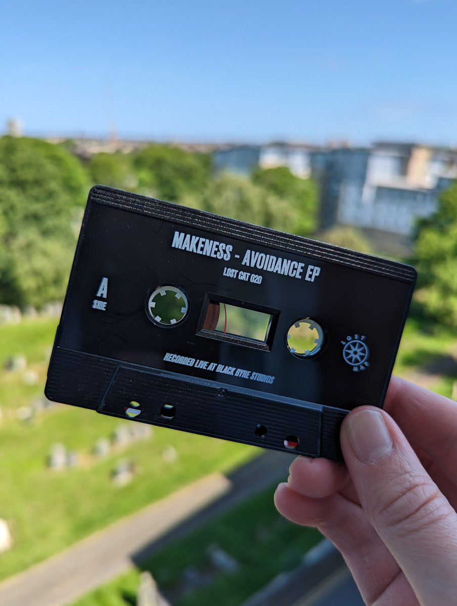 This has been a long time in the works but finally a new Makeness record! “Avoidance” is up for streaming in the usual places and out on a limited edition cassette that you can buy from @LostMap or from us at the rest of our dates with @UMO which has been unbelievably fun so far
