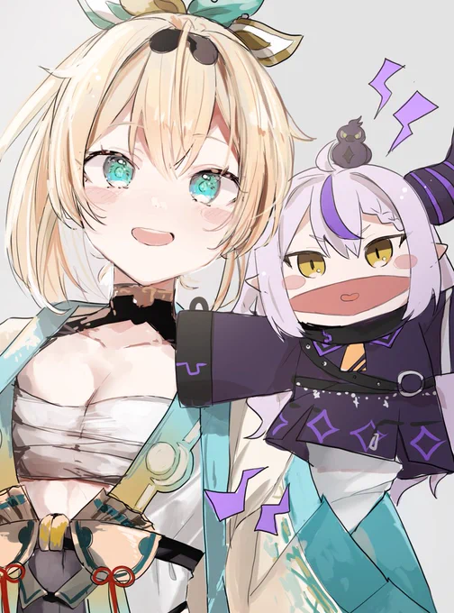 #いろはス #いろはにも絵を #laplus_artdesu  >吾輩のお名前は～らぷらすだ～くねす!でござる～!