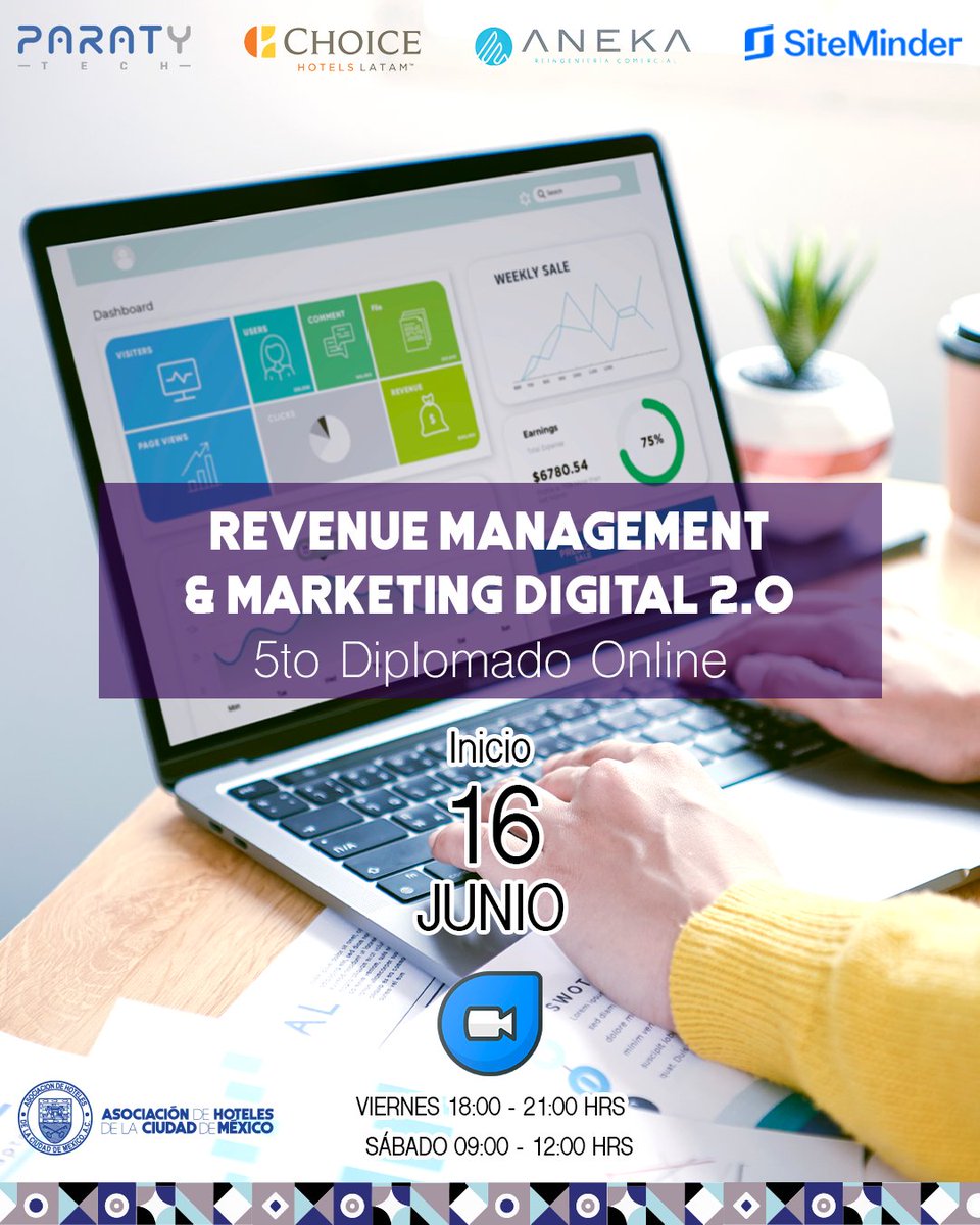 AsocHotelesCDMX's tweet photo. Regístrate al mejor diplomado en Revenue Management y Marketing Digital 2.0, con descuentos especiales para estudiantes y socios.
Info 👇
https://t.co/tFLWC7MHH9
Contáctanos  👇
55-5203-0466
capacitacion@asociaciondehoteles.com.mx
#SoyCiudadDeMexico #ElMejorDiplomadoEnRevenue https://t.co/FusPqQRVD8