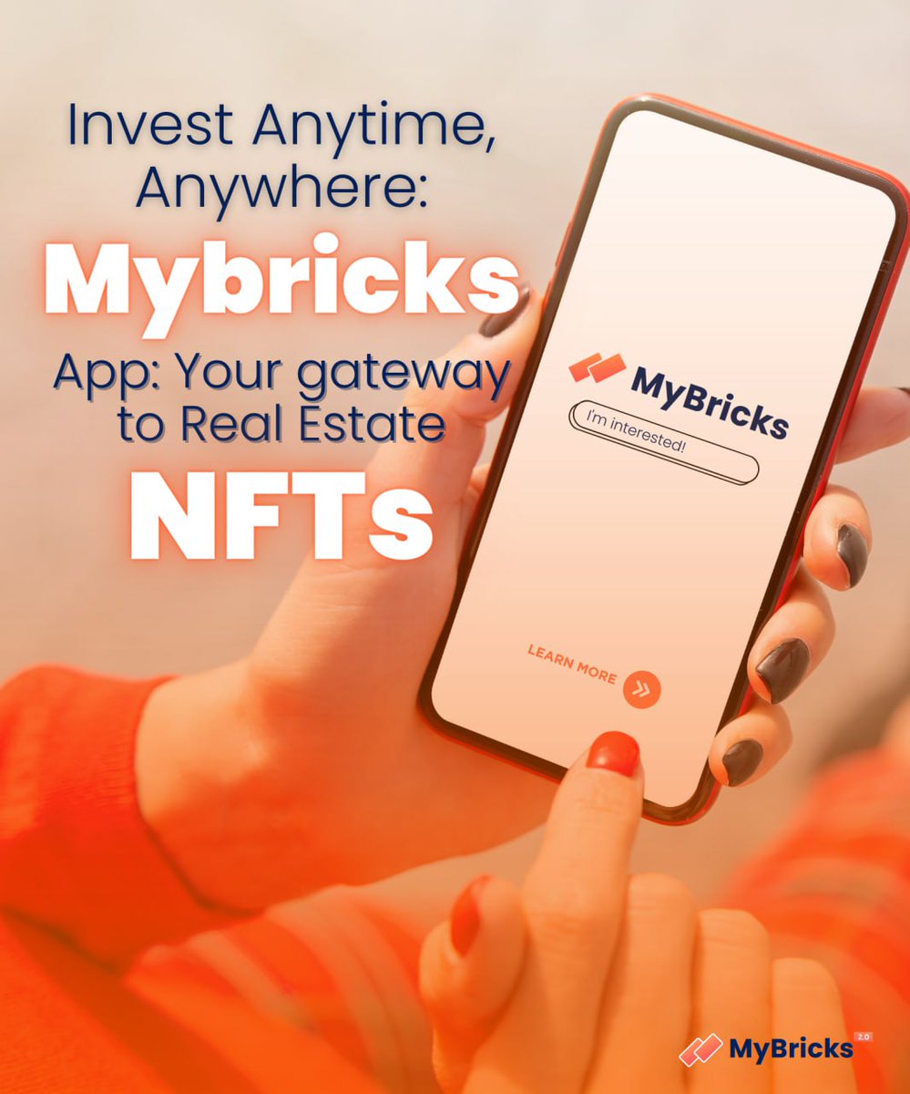 MyBricksFinance's tweet photo. ๐ฒ๐ท Simplify your investment experience with MyBricks' user-friendly platform. Seamlessly connect your wallet, track your NFT portfolio, and stay updated on rewards. Investing has never been this easy! #MyBricks #InvestmentPlatform #UserFriendly https://t.co/gf1CEV9LMr