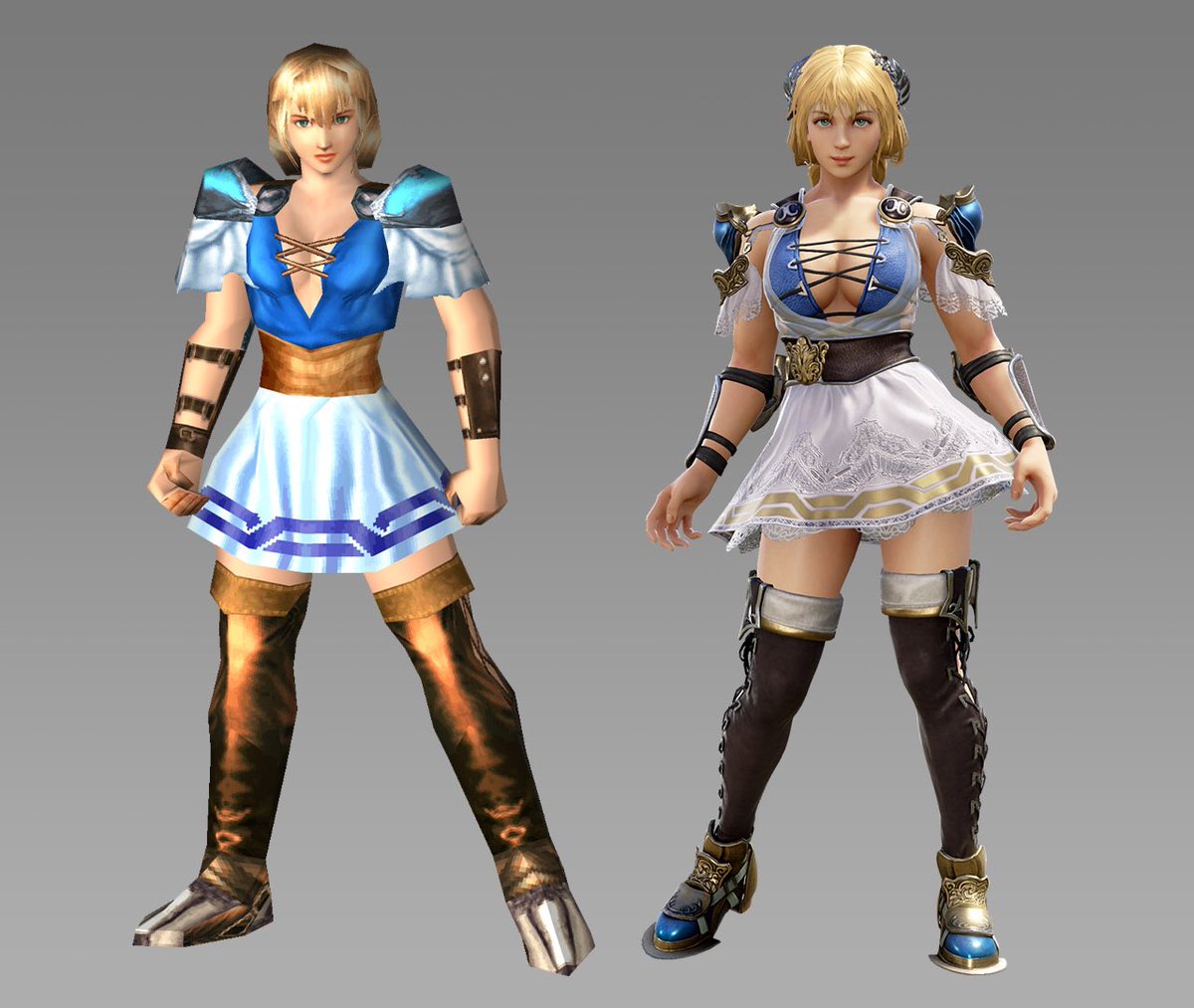 BuffGigas's tweet photo. Sophitia 1998 / 2018 https://t.co/67BBnqS0su