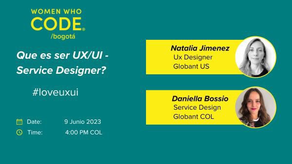 WWCodeBogota's tweet image. Los roles de diseño en tecnología son variados, se puede diseñar el servicio, la experiencia del usuario y la interfaz de usuario. Ven a conocerlos en este panel el viernes 9 de junio, 4:00 pm inscríbete aquí meetu.ps/e/M9HdQ/9q7PY/i #UXDesign #WomenWhoCode #WomenIntech